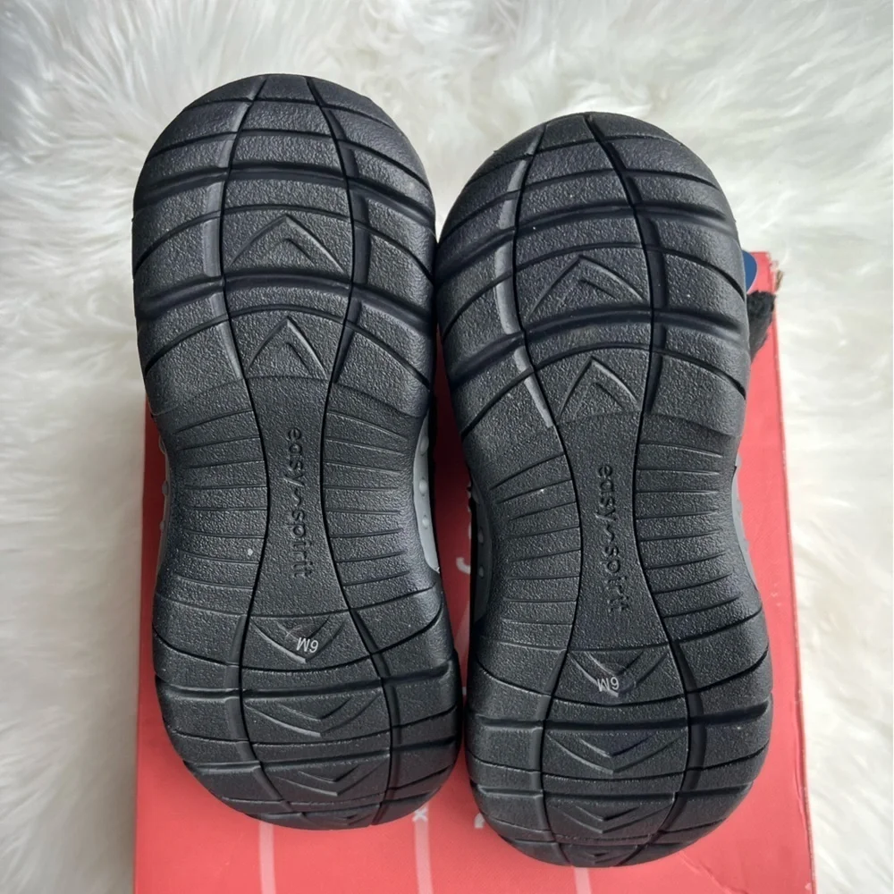 🆕 Easy Spirit Women's Black Ankle Snow Boots Size 6 Water Repellent